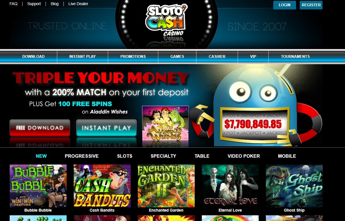 Sloto Cash Casino Jackpot