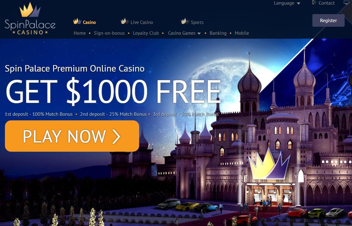 Spin Palace Welcome Bonus Offer